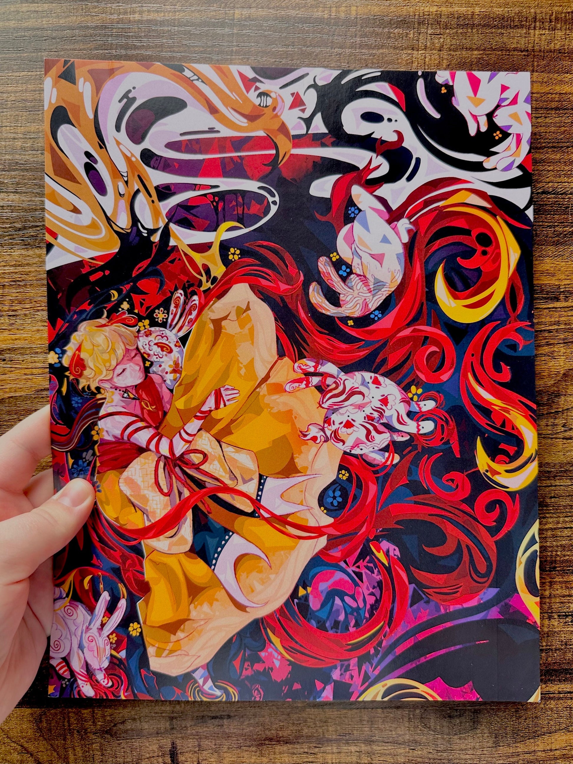 Rabbit Zodiac Anime Art Print (Small/Medium)