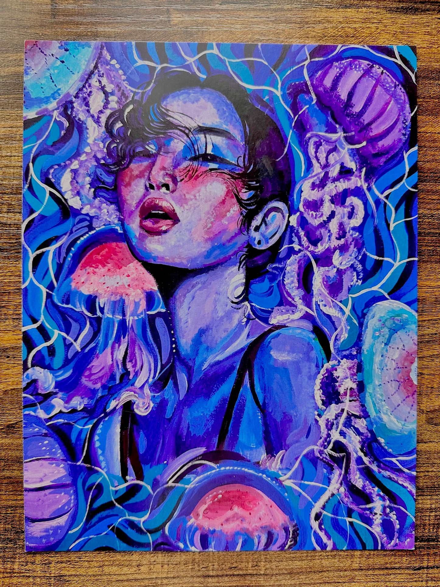 Jellyfish Lady Art Print (Small/Medium)