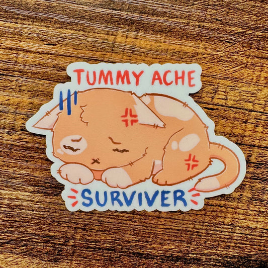 Tummy Ache Survivor Sticker