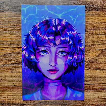 Sailor Mercury Anime Art Print (Small/Medium)