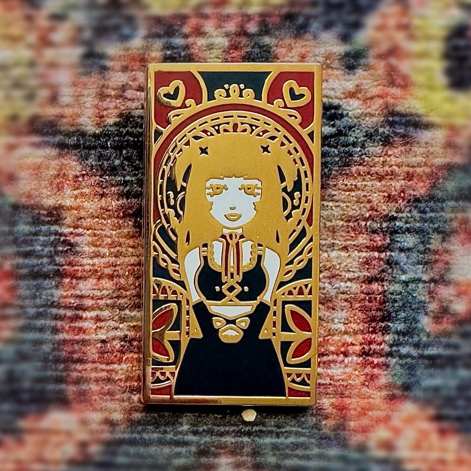 Anime Girl Misa Gold Enamel Pin